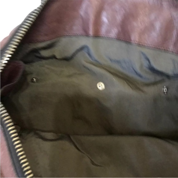 A.toy Geordon Handbag Italian lambskin Leather Tote & Pouch Brown Discontinued - Picture 15 of 15